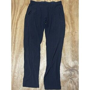 PASKHO Jogger Men L Black Zip Pocket Blended Fabric Elastic Waist @k1